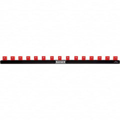 Stanley - Socket Holders & Trays Type: Clip Rail Drive Size: 1/2 - Exact Tool & Supply
