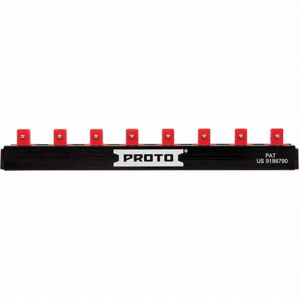 Stanley - Socket Holders & Trays Type: Clip Rail Drive Size: 1/4 - Exact Tool & Supply