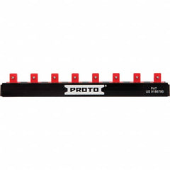 Stanley - Socket Holders & Trays Type: Clip Rail Drive Size: 1/4 - Exact Tool & Supply