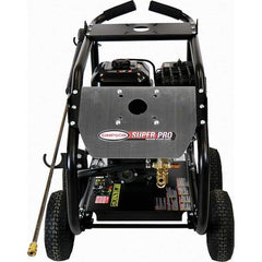 Simpson - Gas, 11.7 hp, 4,400 psi, 4 GPM, Cold Water Pressure Washer - AAA Triplex, 50' x 3/8" Hose - Exact Tool & Supply