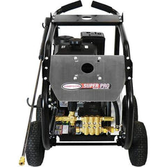 Simpson - Gas, 12 hp, 4,400 psi, 4 GPM, Cold Water Pressure Washer - AAA Triplex, 50' x 3/8" Hose - Exact Tool & Supply