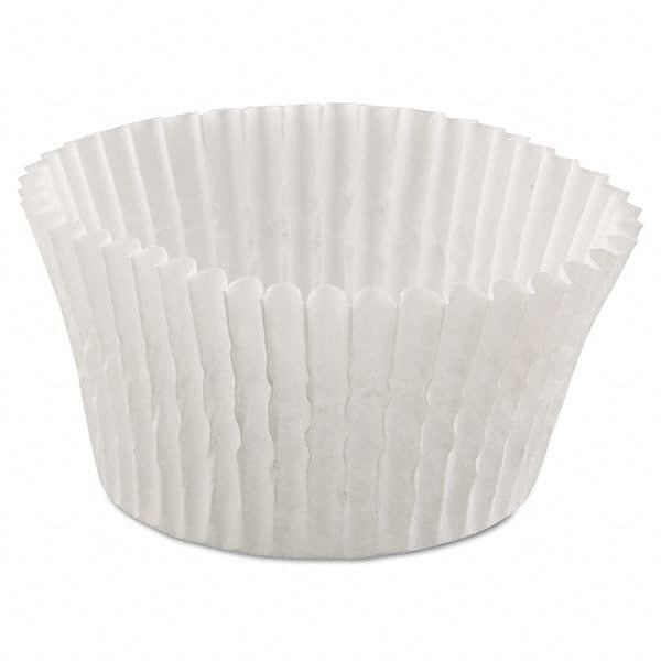 Hoffmaster - Fluted Bake Cups, 4 1/2 Diam x 1 1/4h, White, 500/Pack, 20 Pack/Carton - Exact Tool & Supply