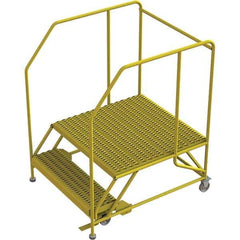TRI-ARC - Rolling & Wall Mounted Ladders & Platforms Type: Rolling Work Platform Style: Steel Work Platform - Exact Tool & Supply