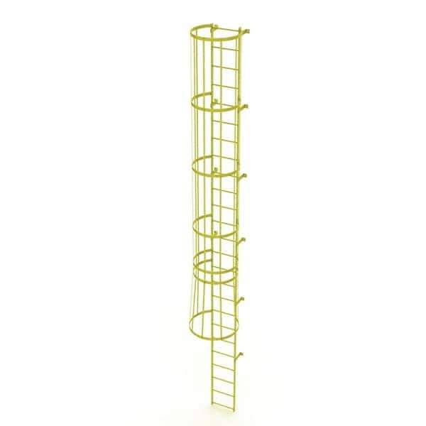 TRI-ARC - Rolling & Wall Mounted Ladders & Platforms Type: Fixed Ladder Style: Safety Cage - Exact Tool & Supply