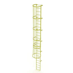 TRI-ARC - Rolling & Wall Mounted Ladders & Platforms Type: Fixed Ladder Style: Safety Cage - Exact Tool & Supply