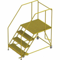 TRI-ARC - Rolling & Wall Mounted Ladders & Platforms Type: Rolling Work Platform Style: Steel Work Platform - Exact Tool & Supply