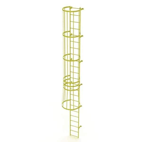 TRI-ARC - Rolling & Wall Mounted Ladders & Platforms Type: Fixed Ladder Style: Safety Cage - Exact Tool & Supply