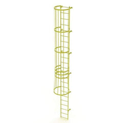TRI-ARC - Rolling & Wall Mounted Ladders & Platforms Type: Fixed Ladder Style: Safety Cage - Exact Tool & Supply