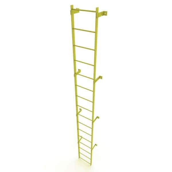 TRI-ARC - Rolling & Wall Mounted Ladders & Platforms Type: Fixed Ladder Style: Safety Cage - Exact Tool & Supply
