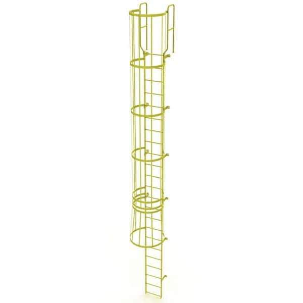TRI-ARC - Rolling & Wall Mounted Ladders & Platforms Type: Fixed Ladder Style: Safety Cage - Exact Tool & Supply