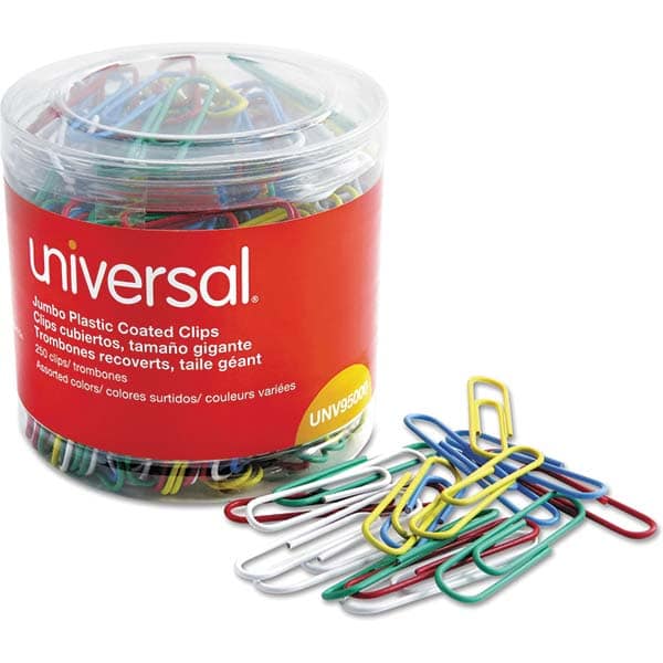 UNIVERSAL - Binder Clips Binder Type: Paper Fastener Color: Assorted - Exact Tool & Supply