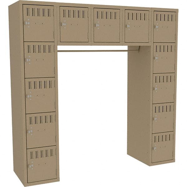 Tennsco - 15 Door, 15 Tier, Welded Locker - Exact Tool & Supply