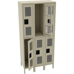 Tennsco - 6 Door, Double Tier, Welded Locker - Exact Tool & Supply
