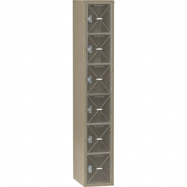 Tennsco - 6 Door, 6 Tier, Welded Locker - Exact Tool & Supply