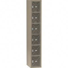 Tennsco - 6 Door, 6 Tier, Welded Locker - Exact Tool & Supply