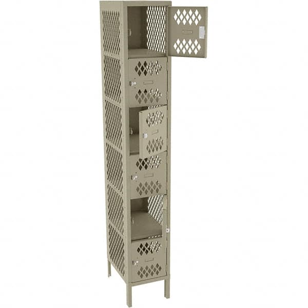 Tennsco - 6 Door, 6 Tier, Welded Locker - Exact Tool & Supply