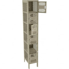 Tennsco - 6 Door, 6 Tier, Welded Locker - Exact Tool & Supply