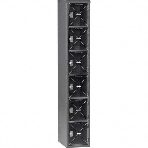 Tennsco - 6 Door, 6 Tier, Welded Locker - Exact Tool & Supply