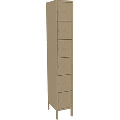 Tennsco - 6 Door, 6 Tier, Welded Locker - Exact Tool & Supply