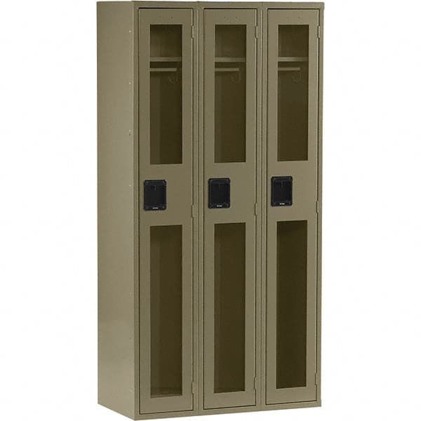 Tennsco - 3 Door, Single Tier, Welded Locker - Exact Tool & Supply