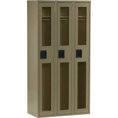 Tennsco - 3 Door, Single Tier, Welded Locker - Exact Tool & Supply