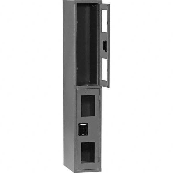 Tennsco - 2 Door, Double Tier, Welded Locker - Exact Tool & Supply