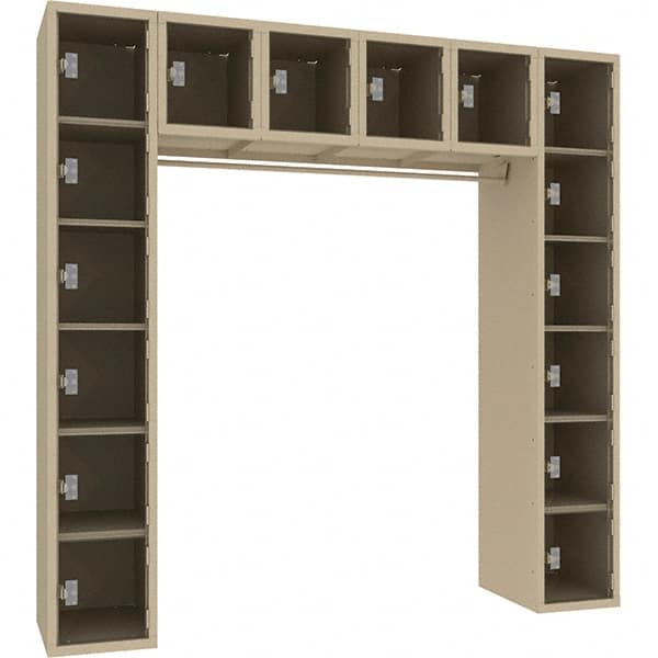Tennsco - 16 Door, Single Tier, Welded Locker - Exact Tool & Supply