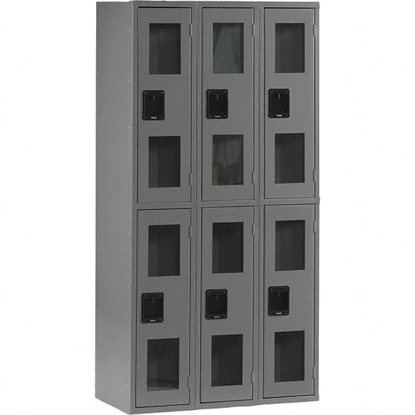 Tennsco - 6 Door, Double Tier, Welded Locker - Exact Tool & Supply