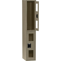 Tennsco - 2 Door, Double Tier, Welded Locker - Exact Tool & Supply