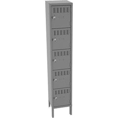 Tennsco - 5 Door, 5 Tier, Welded Locker - Exact Tool & Supply