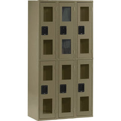 Tennsco - 6 Door, Double Tier, Welded Locker - Exact Tool & Supply