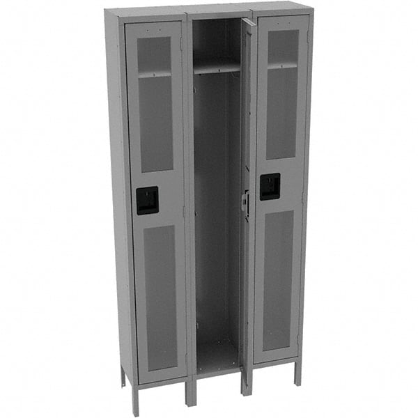 Tennsco - 3 Door, Single Tier, Welded Locker - Exact Tool & Supply