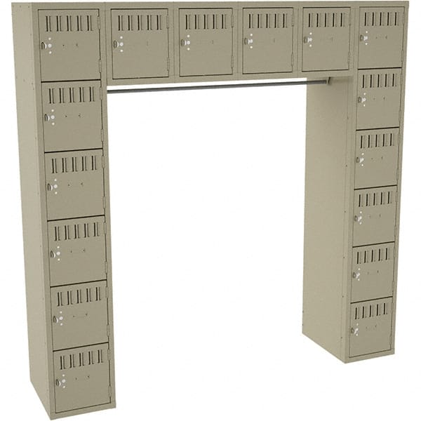 Tennsco - 16 Door, 16 Tier, Locker - Exact Tool & Supply