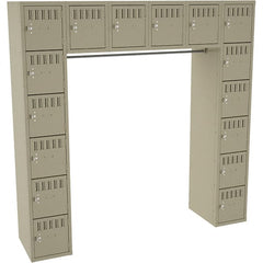 Tennsco - 16 Door, 16 Tier, Locker - Exact Tool & Supply