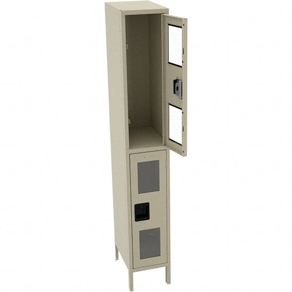 Tennsco - 2 Door, Double Tier, Welded Locker - Exact Tool & Supply