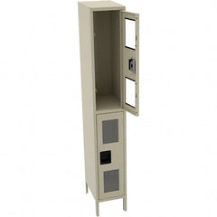Tennsco - 2 Door, Double Tier, Welded Locker - Exact Tool & Supply