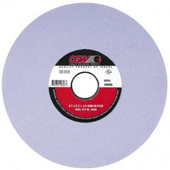 Camel Grinding Wheels - 12" Diam x 3" Hole x 2" Thick, I Hardness, 46 Grit Surface Grinding Wheel - Aluminum Oxide, Type 7, Coarse Grade, 2,228 Max RPM, Vitrified Bond, Two-Side Recess - Exact Tool & Supply