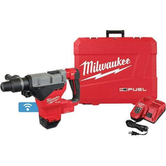 Milwaukee Tool - 18 Volt 1-3/4" SDS Max Chuck Cordless Rotary Hammer - 2900 BPM, 380 RPM, Reversible - Exact Tool & Supply
