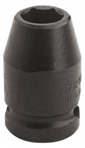 Proto - 3/8" Drive, Power Socket - 6 Points, 1-3/32" OAL - Exact Tool & Supply