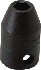 Proto - 3/8" Drive 1/4" Standard Impact Socket - 6 Points, 1-3/32" OAL - Exact Tool & Supply