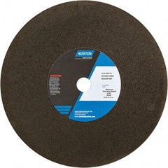 Norton - 12" Aluminum Oxide Cutoff Wheel - 3/32" Thick, 1" Arbor - Exact Tool & Supply