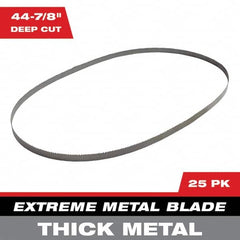 Milwaukee Tool - 44-7/8" x 0.8" x 0.02" 8-10 TPI Bi-Metal Portable Band Saw Blade - Exact Tool & Supply