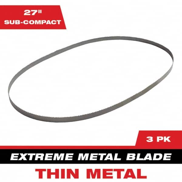 Milwaukee Tool - 27" x 0.8" x 0.02" 12-14 TPI Bi-Metal Portable Band Saw Blade - Exact Tool & Supply