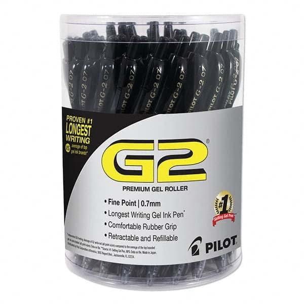 Pilot - Pens & Pencils Type: Gel Roller Ball Pen Color: Black - Exact Tool & Supply