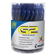 Pilot - Pens & Pencils Type: Gel Roller Ball Pen Color: Blue - Exact Tool & Supply