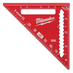 Milwaukee Tool - Rafter Squares Type: Rafter Square Blade Length (Inch): 4-1/2 - Exact Tool & Supply
