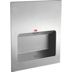ASI-American Specialties, Inc. - 1000 Watt Satin Stainless Steel Finish Electric Hand Dryer - 277 Volts, 5.2 Amps, 12-19/32" Wide x 15-3/4" High x 4-1/16" Deep - Exact Tool & Supply