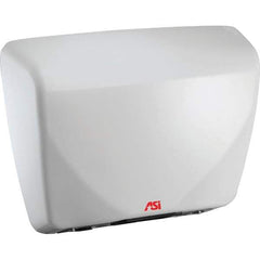 ASI-American Specialties, Inc. - 2200 Watt White Finish Electric Hand Dryer - 100-240 Volts, 18.3 Amps, 15-3/32" Wide x 11-7/32" High x 3-15/16" Deep - Exact Tool & Supply
