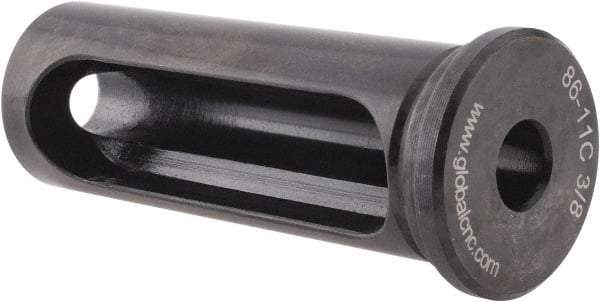 Global CNC Industries - 3/8" ID, 1" OD, 2-3/4" Length Under Head, Type C Lathe Tool Holder Bushing - 2-3/8" Slot Length - Exact Tool & Supply