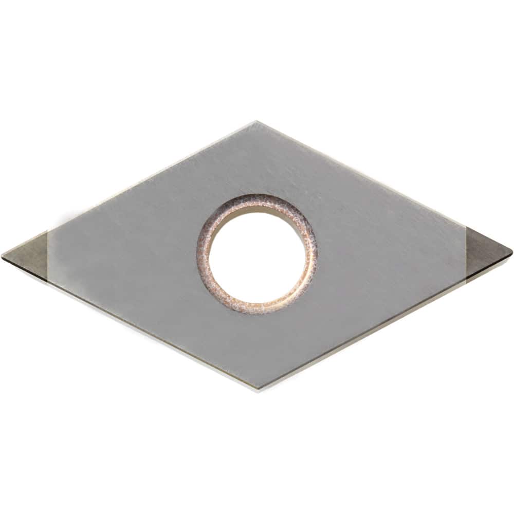 DNGA150408T01215ME CBN Turning Insert Uncoated, Neutral, 1/2″ Inscribed Circle, 0.0315″ Corner Radius, 0.1874″ Thick, 55° Diamond, Series KBN